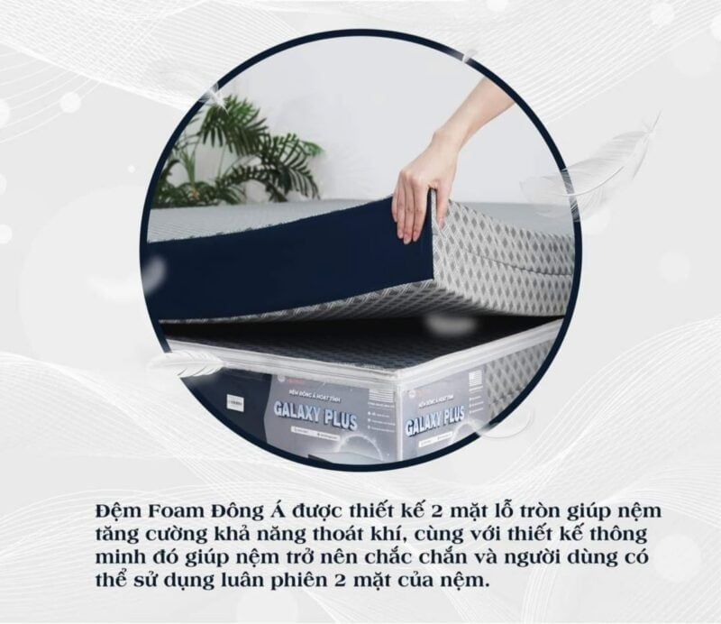 Đệm Foam Hoạt Tính Galaxy Plus