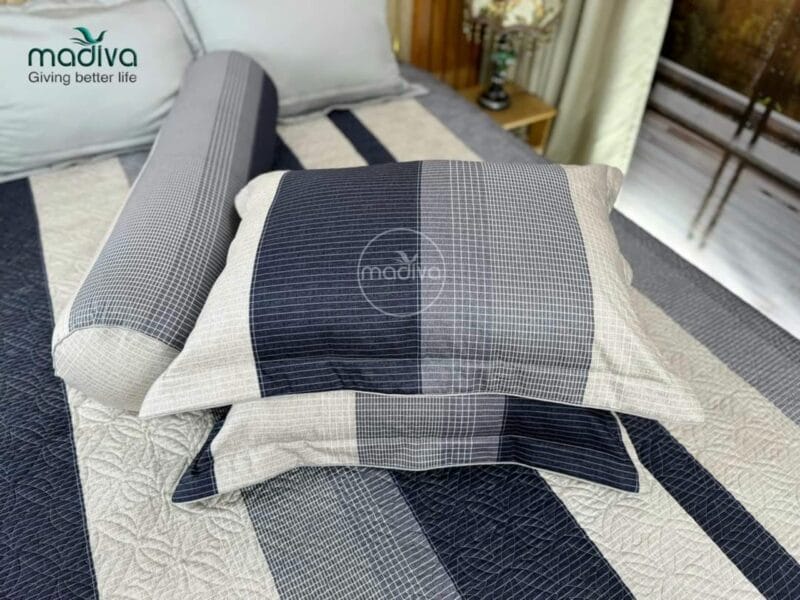 Bộ Phủ Chăn ga gối Cotton Hàn Quốc Madiva