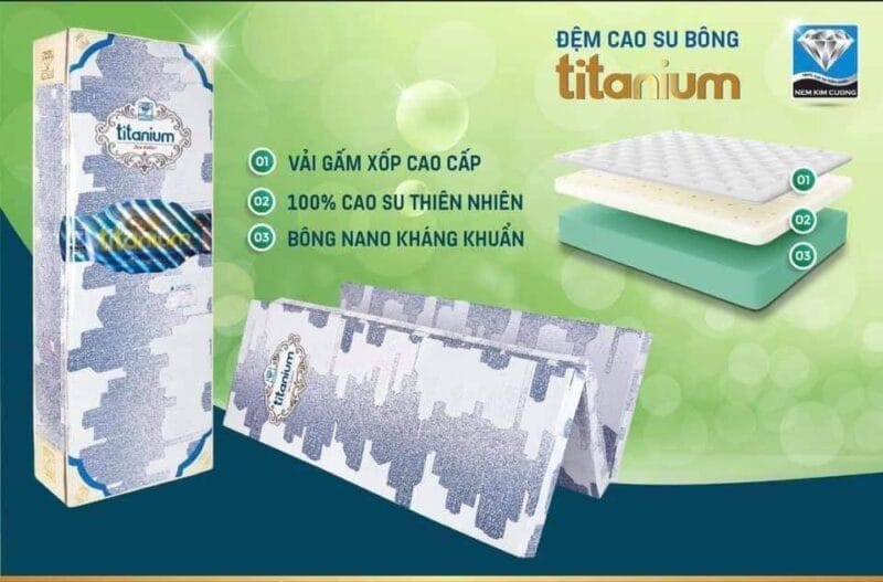 Đệm Cao Su Bông Kim Cương (đệm bông ép mix cao su thiên nhiên)