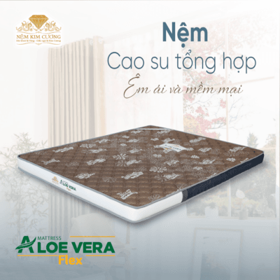 Đệm cao su tổng hợp Aloe Vera Flex Kim Cương