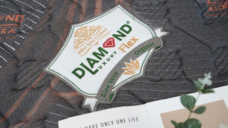 Đệm Cao su tổng hợp Kim Cương Diamond Flex - Aloe Vera Organic