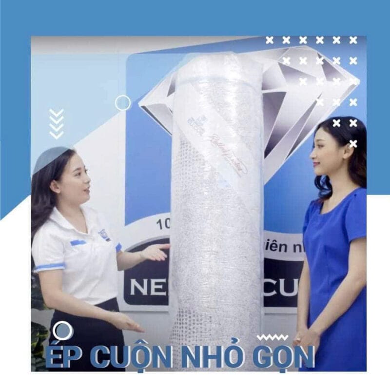 Đệm lò xo túi độc lập EUcoil Rolled Pocket Kim Cương