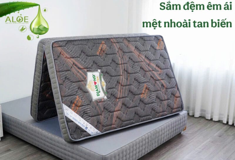 Đệm Cao su tổng hợp Kim Cương Diamond Flex - Aloe Vera Organic