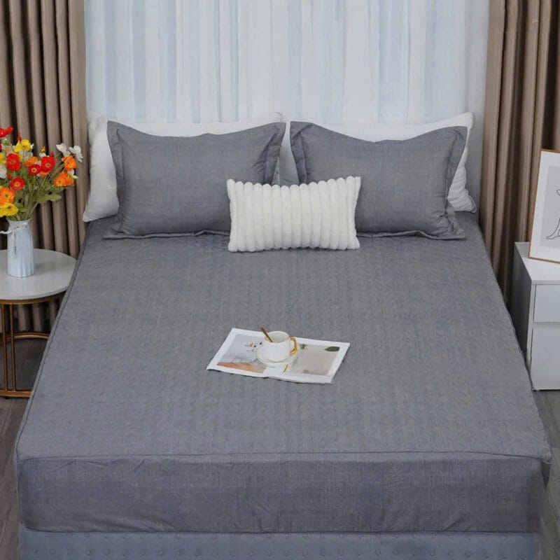Bộ ga gối chun chần Dolsanco 1 màu (Tencel)