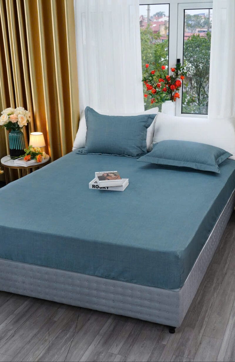 Bộ ga gối chun chần Dolsanco 1 màu (Tencel)