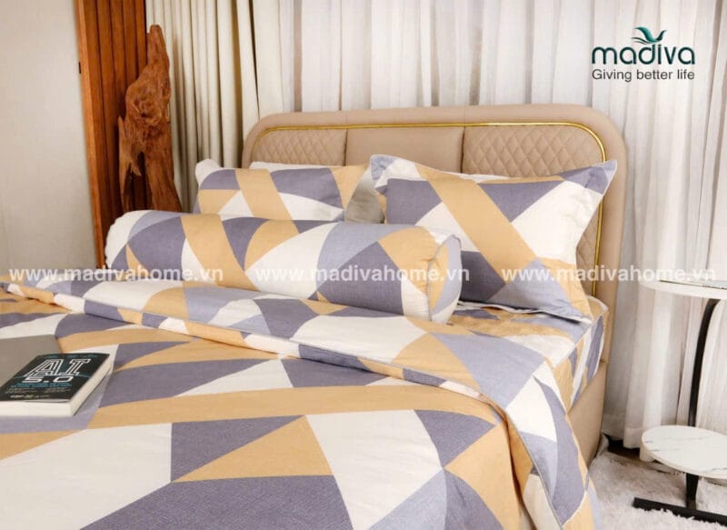 Bộ Phủ Chăn Ga Gối Cotton Hàn Quốc