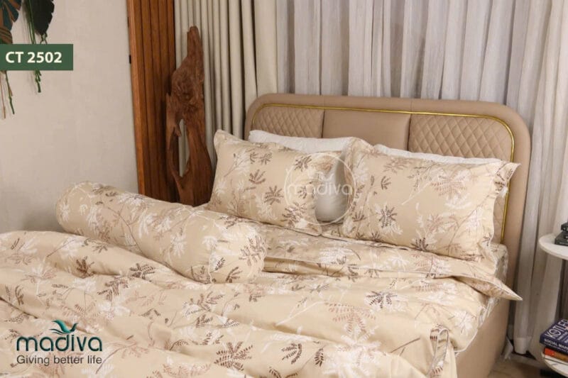 Bộ Phủ Chăn Ga Gối Cotton Hàn Quốc
