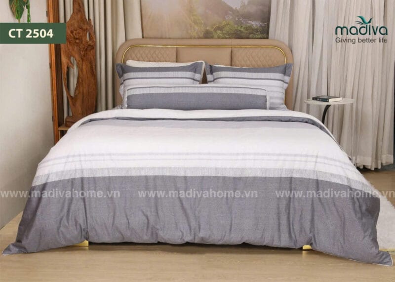 Bộ Phủ Chăn Ga Gối Cotton Hàn Quốc