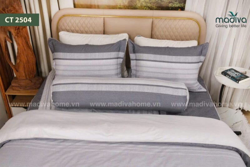 Bộ Phủ Chăn Ga Gối Cotton Hàn Quốc