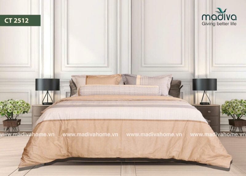 Bộ Phủ Chăn Ga Gối Cotton Hàn Quốc