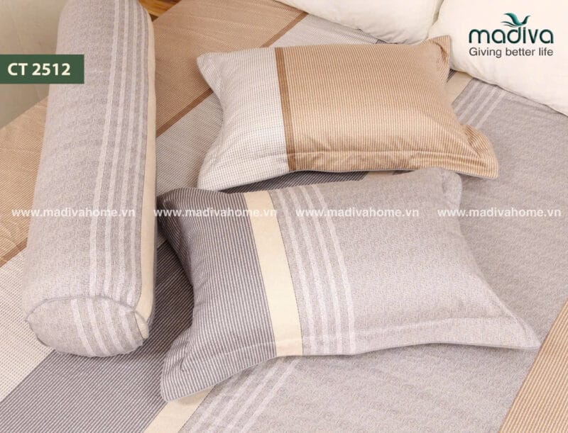 Bộ Phủ Chăn Ga Gối Cotton Hàn Quốc