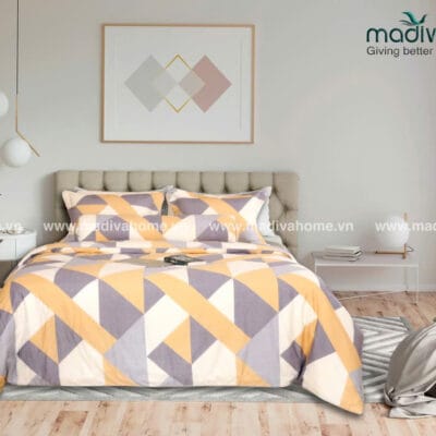 Bộ Phủ Chăn Ga Gối Cotton Hàn Quốc