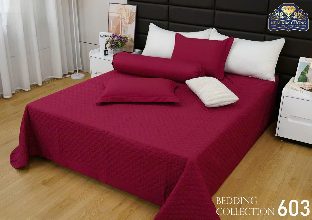 Bộ phủ chăn ga gối SYMI CHILLY Kim Cương (5 món) Bộ phủ chăn ga gối SYMI CHILLY Kim Cương (5 món)