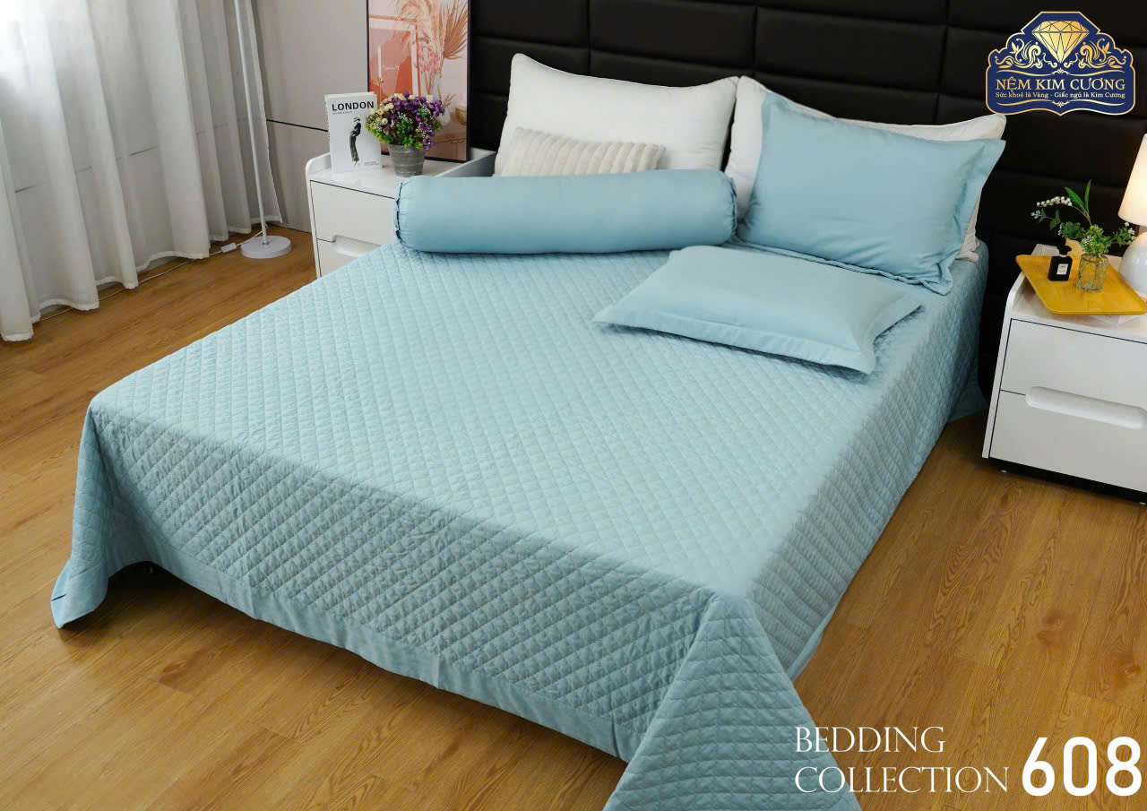 Bộ phủ chăn ga gối SYMI CHILLY Kim Cương (5 món) Bộ phủ chăn ga gối SYMI CHILLY Kim Cương (5 món)