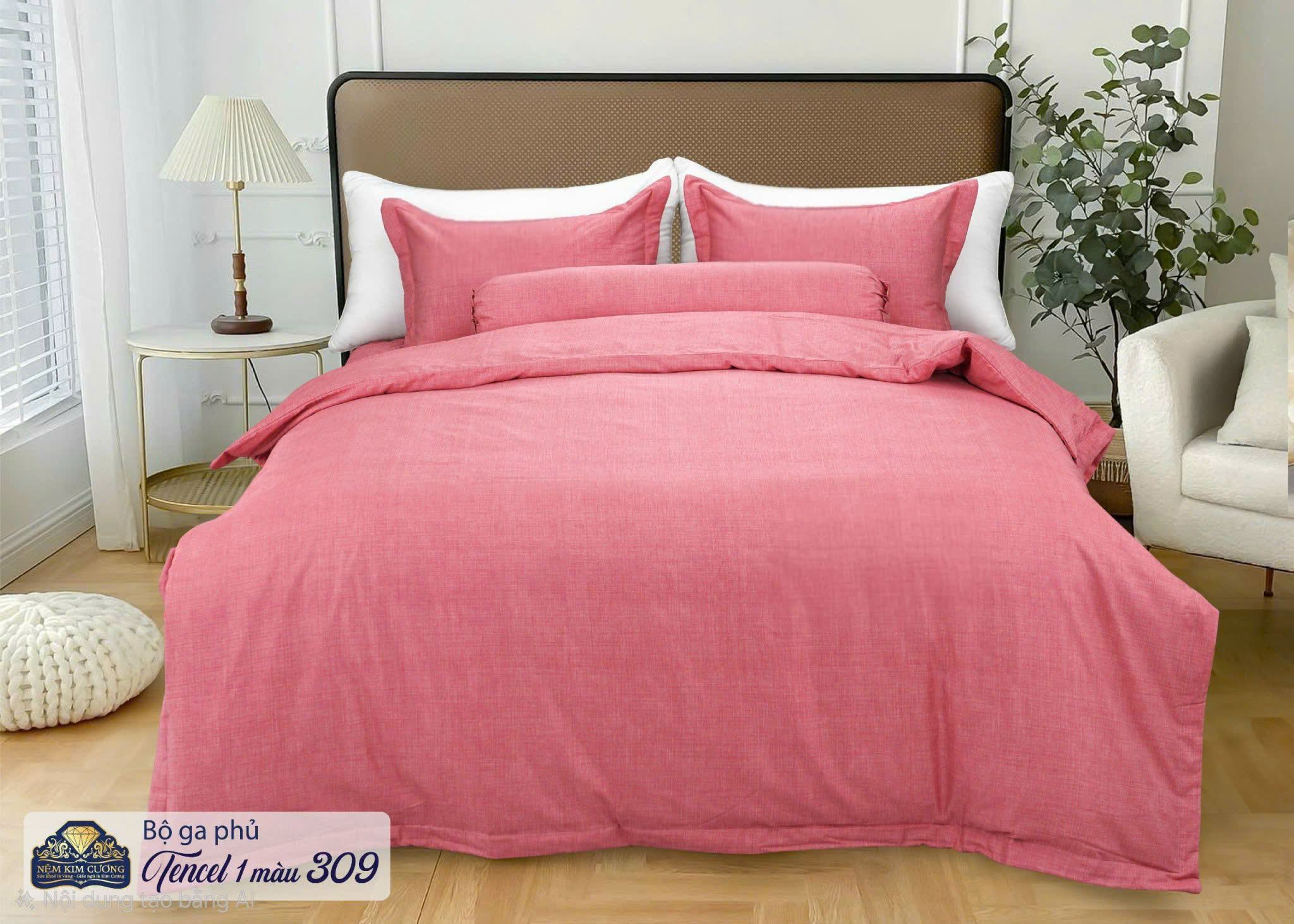 Bộ phủ chăn ga gối DOLSANCO tencel cao cấp 1 màu Kim Cương (5 món) Bộ phủ chăn ga gối DOLSANCO tencel cao cấp 1 màu Kim Cương (5 món)